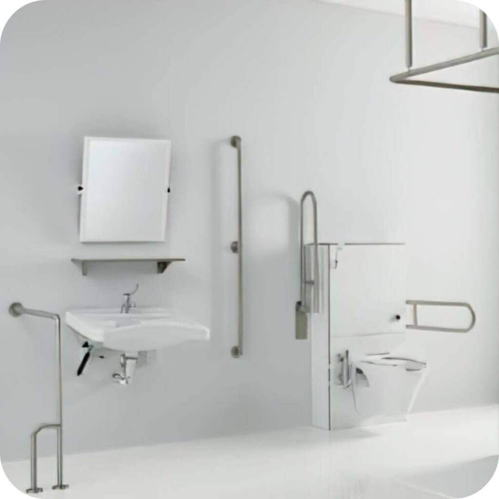 Un bagno adeguato per disabili e persone in carrozzina