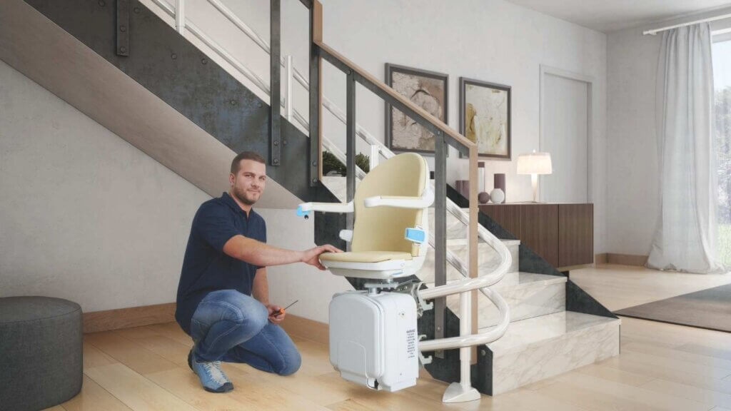 Montascale nuovo installato da Mobility Care