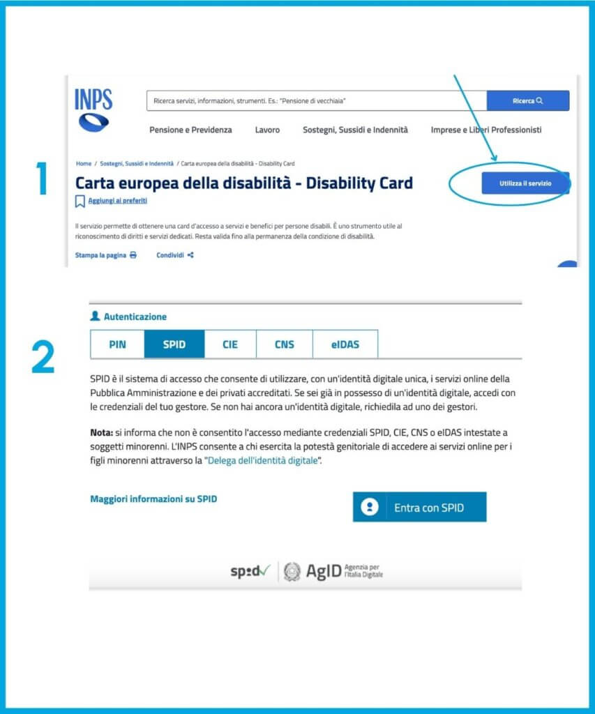 Procedura per richiedere la carta europea della disabilità
