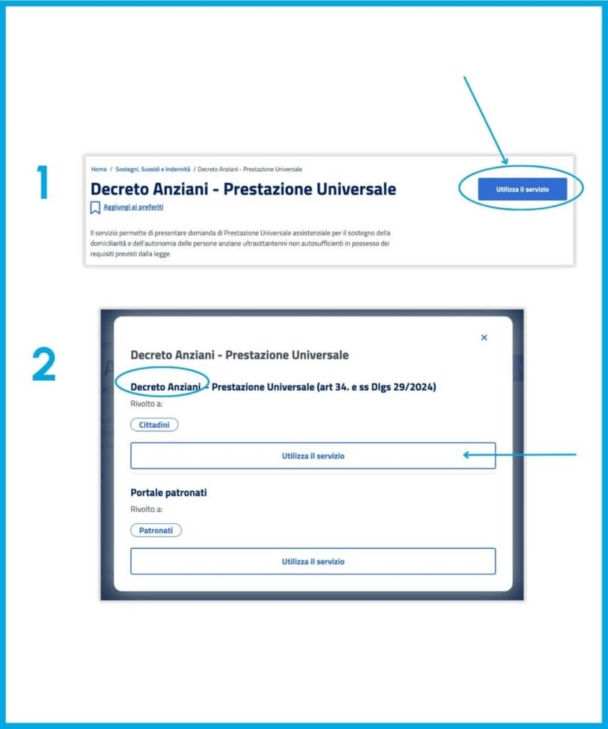 Procedura Richiesta Bonus Anziani dal portale dell'INPS