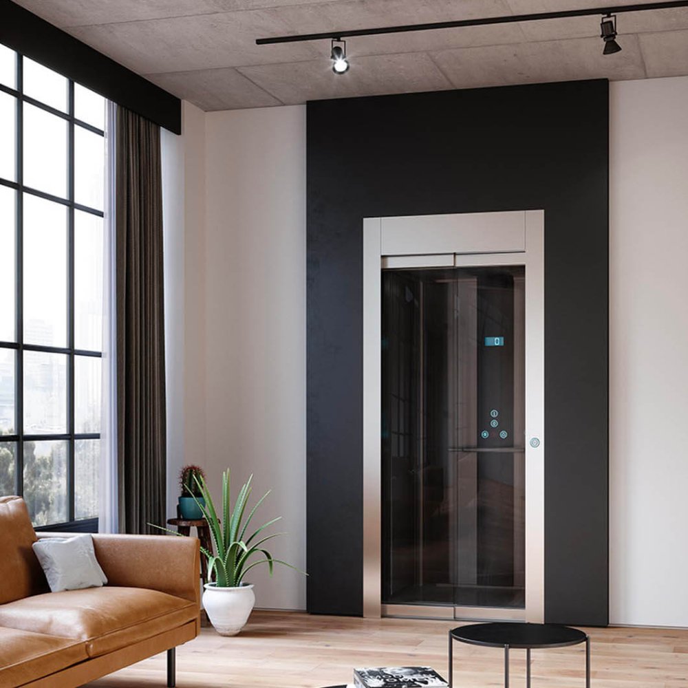 Ante full glass miniascensore elettrico HLB