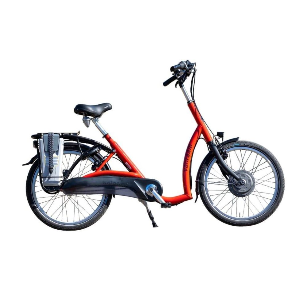 Bicicletta elettrica rossa